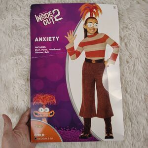 Spirit Halloween Inside Out 2 Anxiety Child Costume Sz M (8-10)